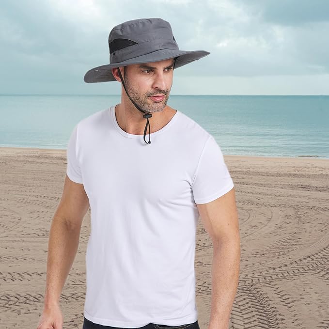 Fishing & Beach Sun Bucket Hat for Men Women