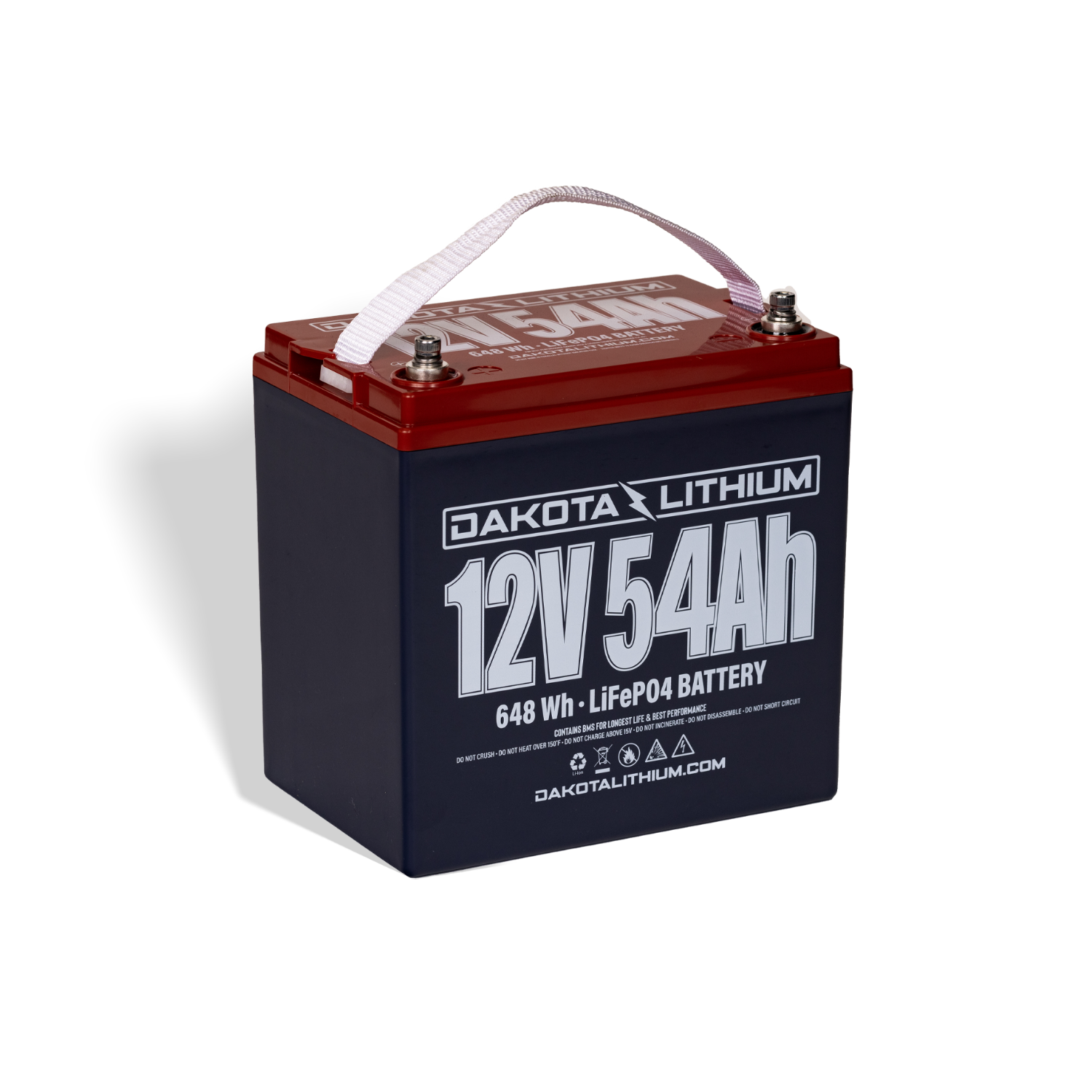 Dakota Lithium 12V 54Ah LiFePO4 deep-cycle battery for trolling motors and marine electronics