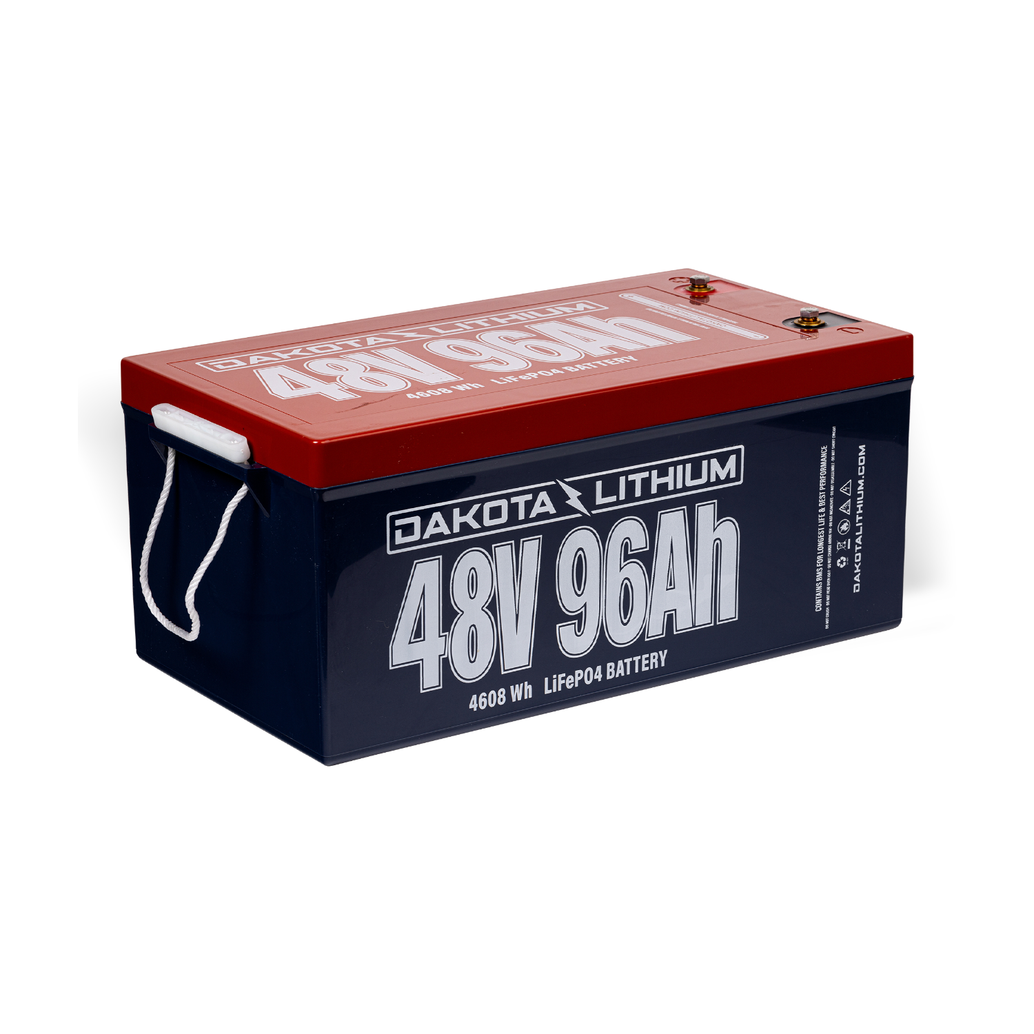 Dakota Lithium 48V 96Ah LiFePO4 deep-cycle battery for golf carts, boats, and solar storage