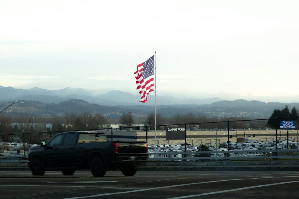 Used RV prepared for dealer consignment and sale at an RV dealership